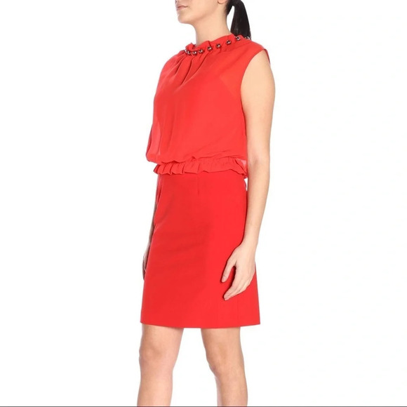 Boutique Moschino Overlay Sheath Dress Size 6 EUC - Picture 1 of 5